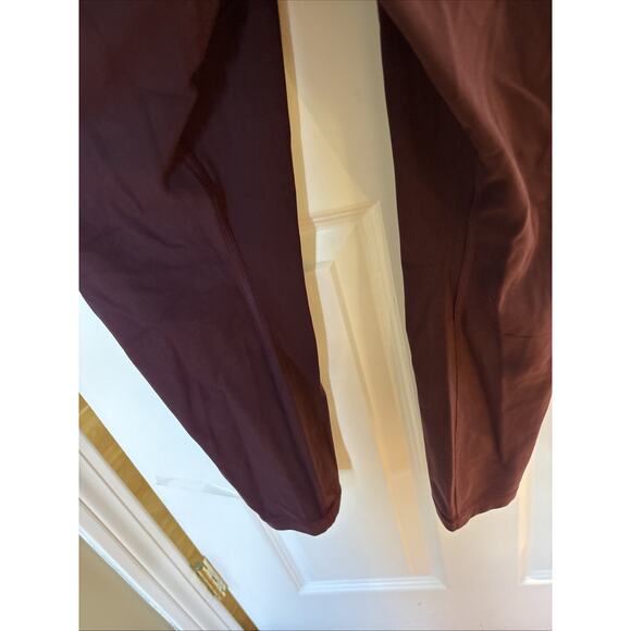 Athleta Salutation Bodysuit pant Spiced Cabernet NWT $129 Large pad bra pockets - Picture 2 of 16